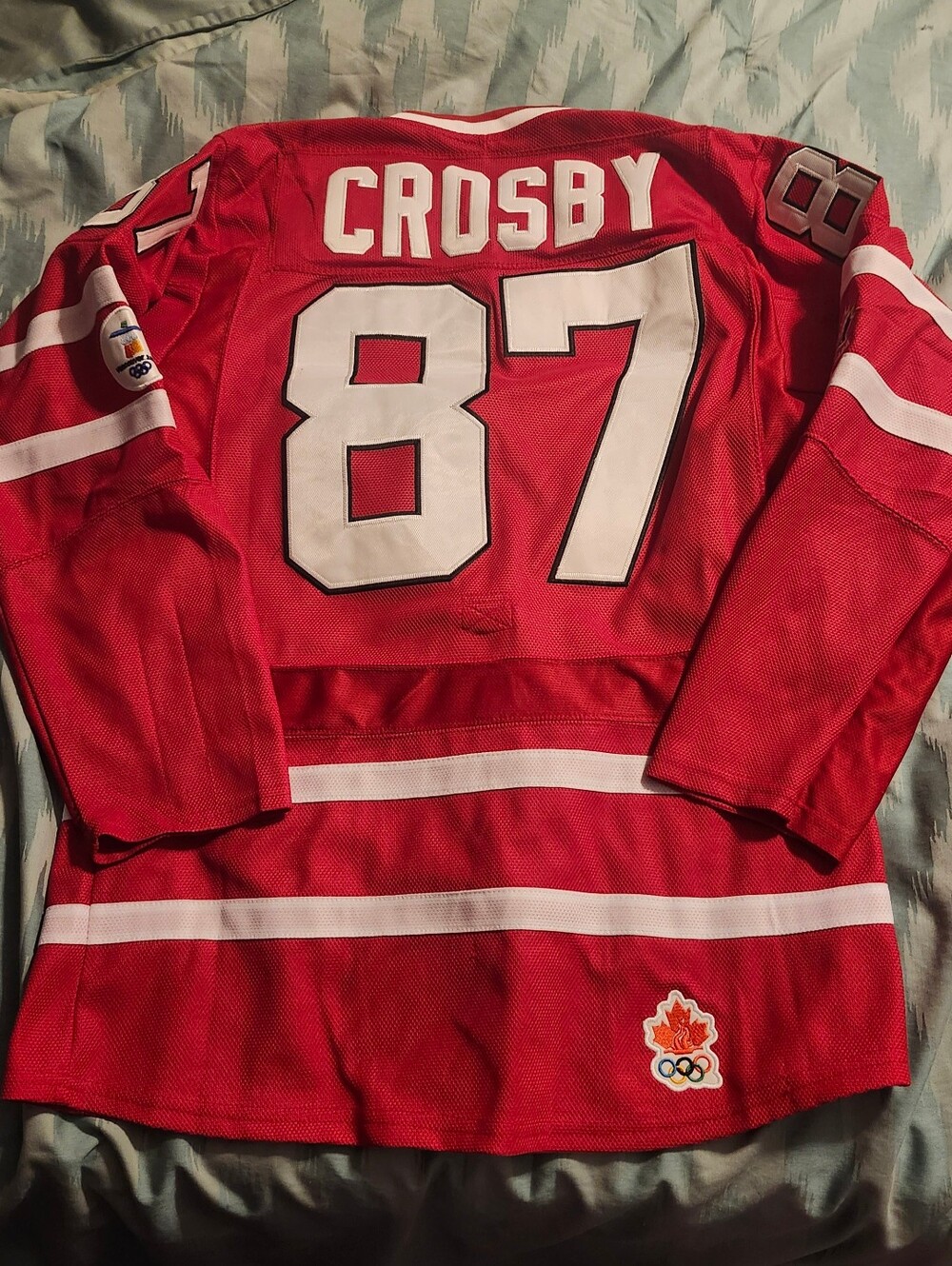 Sidney Crosby Team Canada 2010 Olympic Hockey Jersey‎ Men's Size Medium